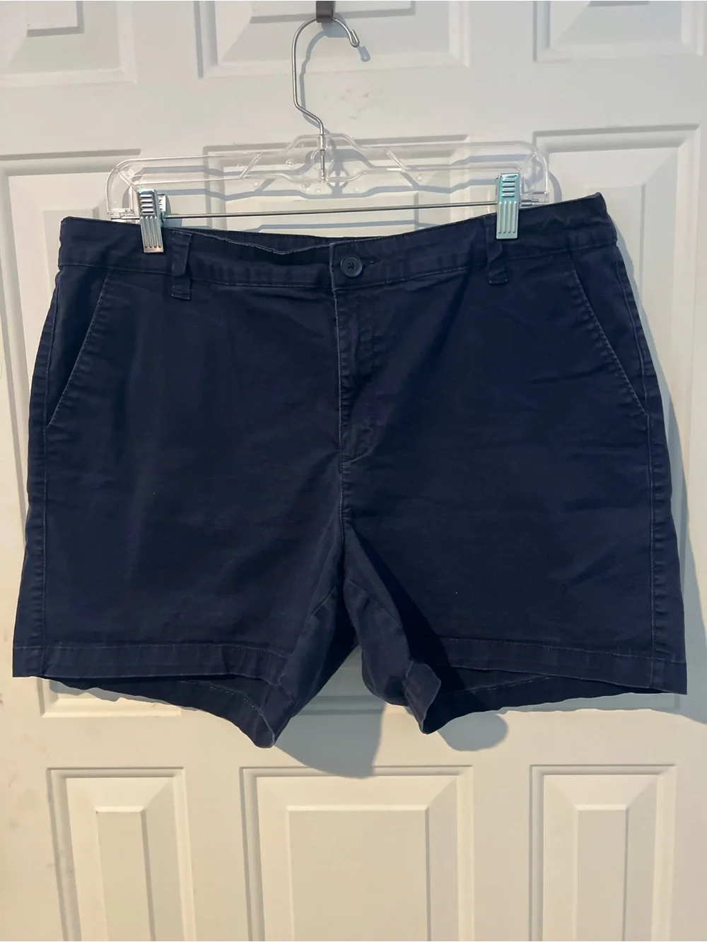 a new day Navy Flat-Front Women’s Shorts